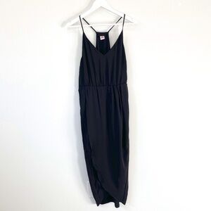 A New York Black Side Slit Lightweight Sleeveless Maxi Dress